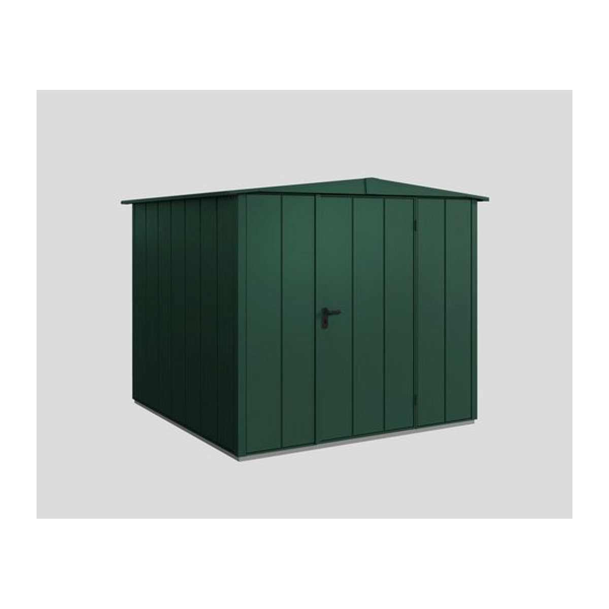 Ecostar Gerätehaus Elegant-S aus Metall in Grün B/H/T: 238 x 216 x 238 cm - Bild 1