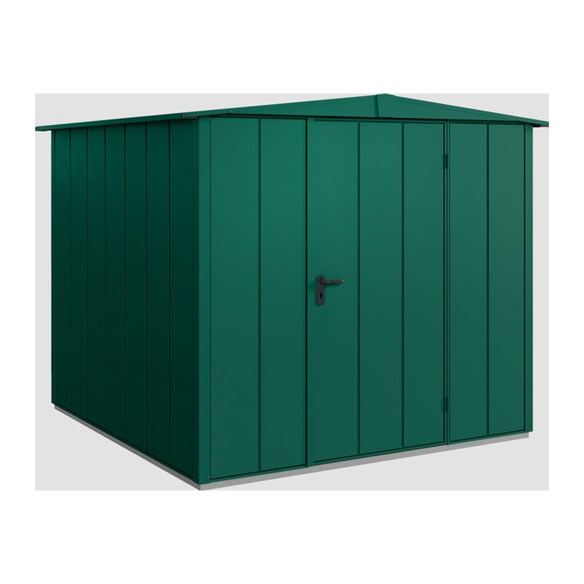 Ecostar Gerätehaus Elegant-S aus Metall in Grün B/H/T: 238 x 216 x 238 cm - Bild 2
