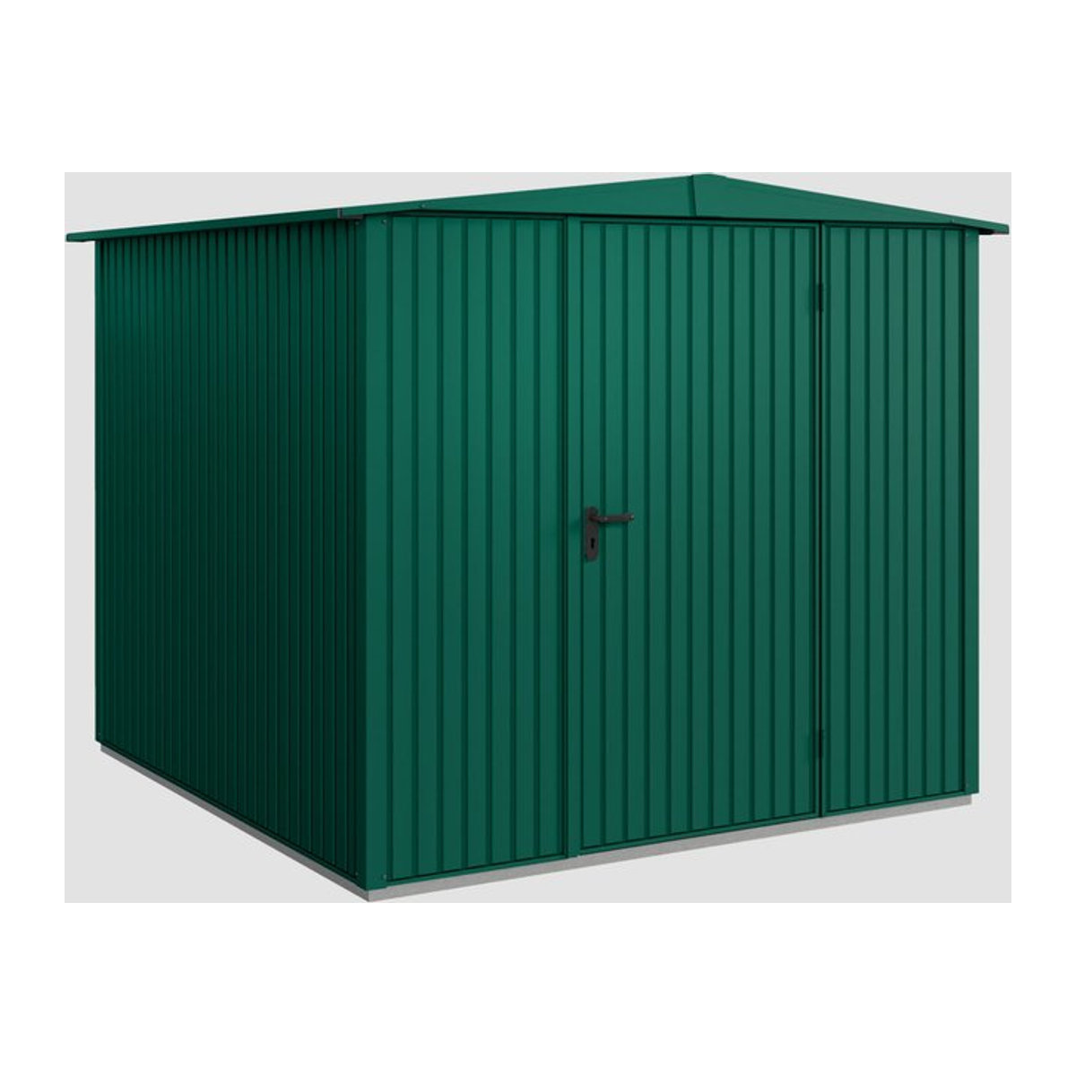 Ecostar Gerätehaus Trend-S aus Metall in Grün B/H/T: 238 x 216 x 238 cm - Bild 3