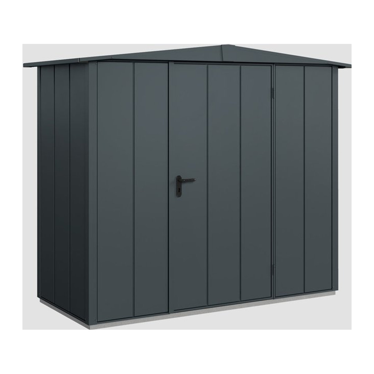 Ecostar Metall-Gerätehaus Elegant in Anthrazit mit modernem Design, B/H/T: 238 x 216 x 177 cm - Bild 3