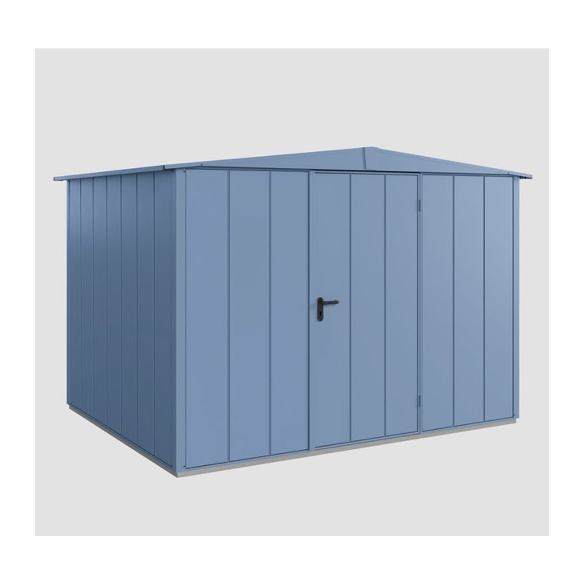 Ecostar Metall-Gerätehaus Elegant-S in Blau mit Satteldach, B/H/T: 302,8 x 219,4 x 316 cm - Bild 4
