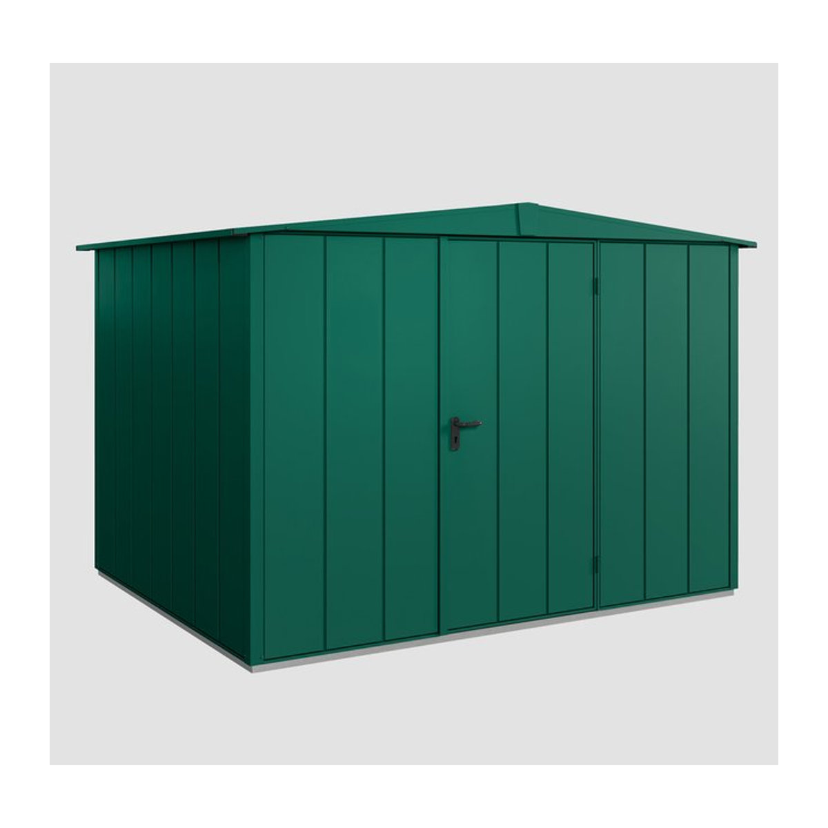 Ecostar Metall-Gerätehaus Elegant-S in Grün mit modernem Design, B/H/T: 302,8 x 219,4 x 316 cm - Bild 3