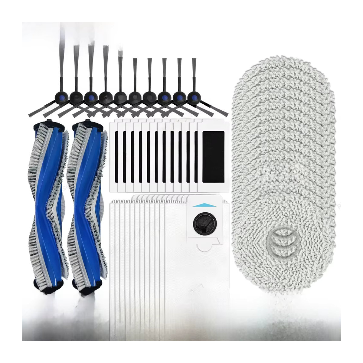 Ecovacs Deebot T30S Serie Zubehör Set mit Hauptbürsten, Filtern, Mopps und Staubbeuteln in Bunt, kompatibel mit T30S, T30S Pro, T30S Pro Omni und T30S Combo - Bild 2
