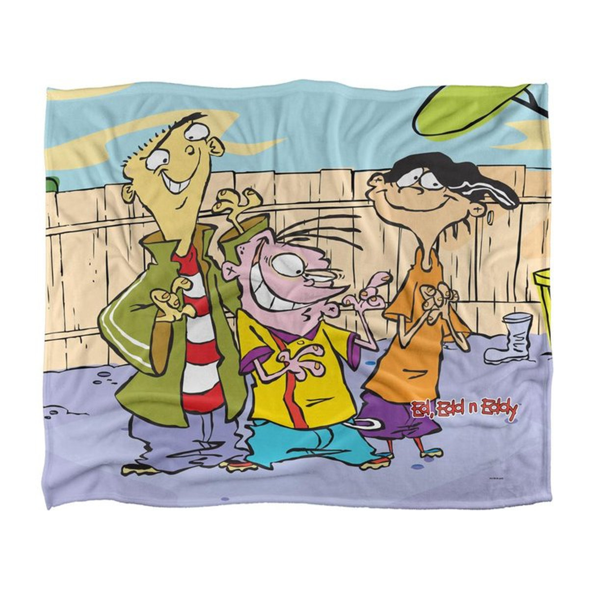 Ed, Edd n Eddy Hinterhofjungs superweiche Decke in Schwarz, One Size - Bild 1