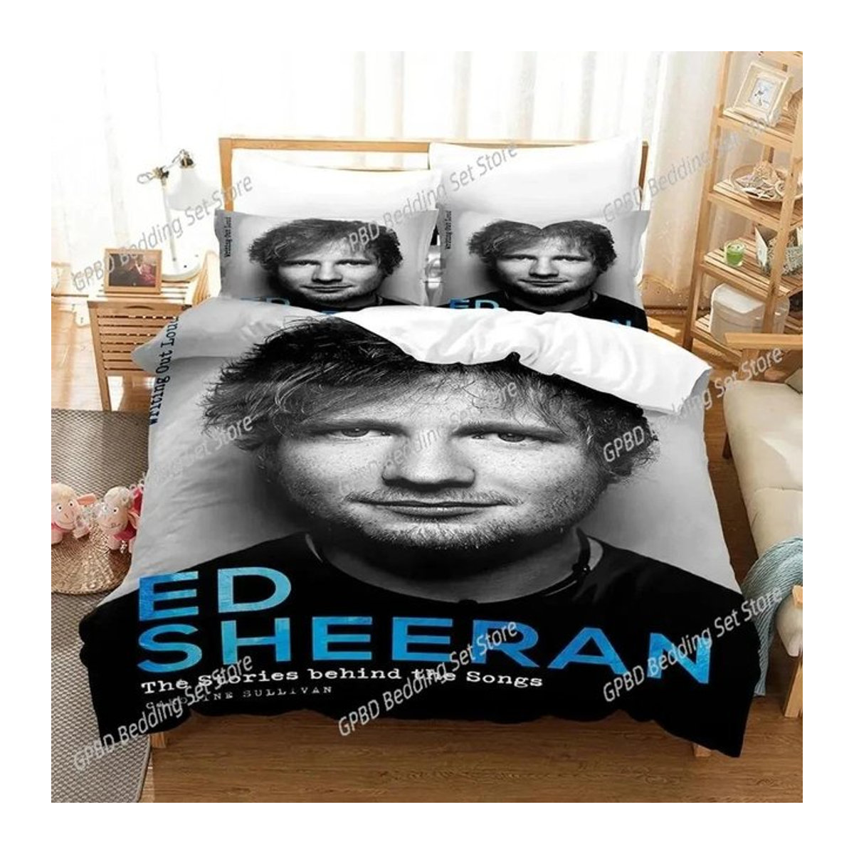Ed Sheeran MBE Bettwäsche-Set Multicolor, 3-teilig, B/H: 135 x 200 cm - Bild 1