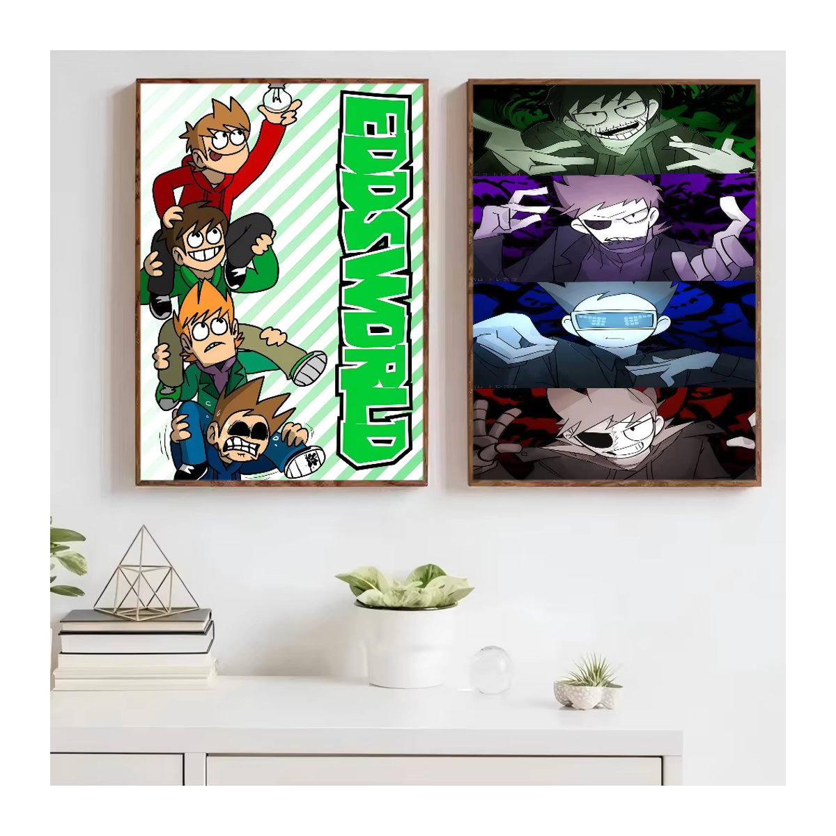 Eddsworld Anime Poster als klebriger Whitepaper Aufkleber für deine Kawaii Zimmerdekoration - Bild 2