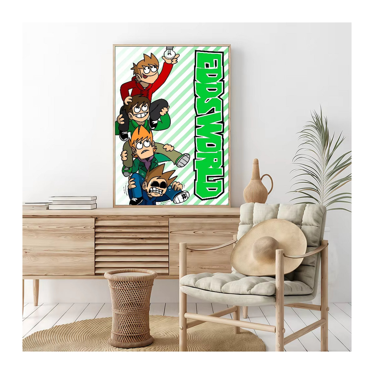 Eddsworld Anime Poster als klebriger Whitepaper Aufkleber für deine Kawaii Zimmerdekoration - Bild 3