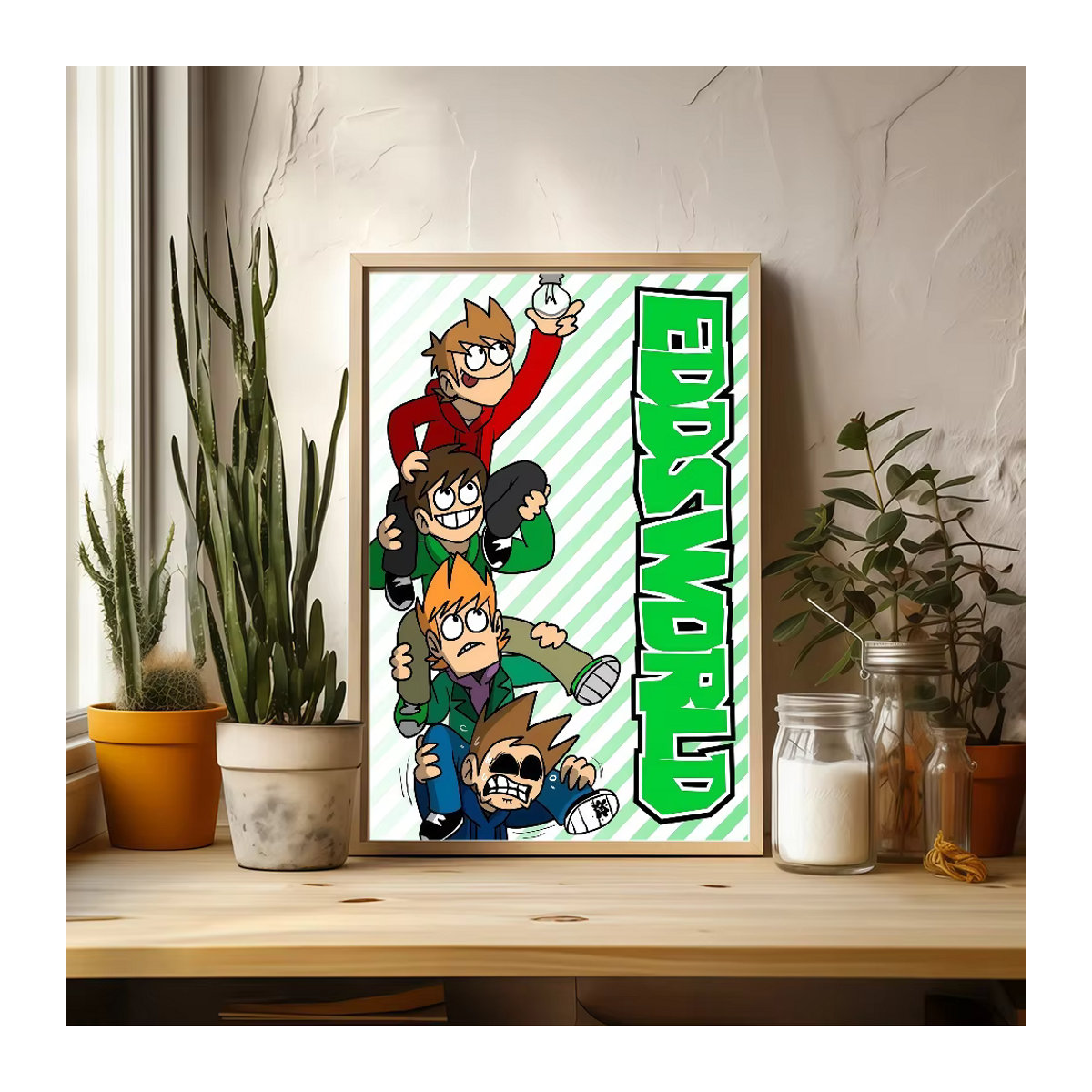 Eddsworld Anime Poster als klebriger Whitepaper Aufkleber für deine Kawaii Zimmerdekoration - Bild 4