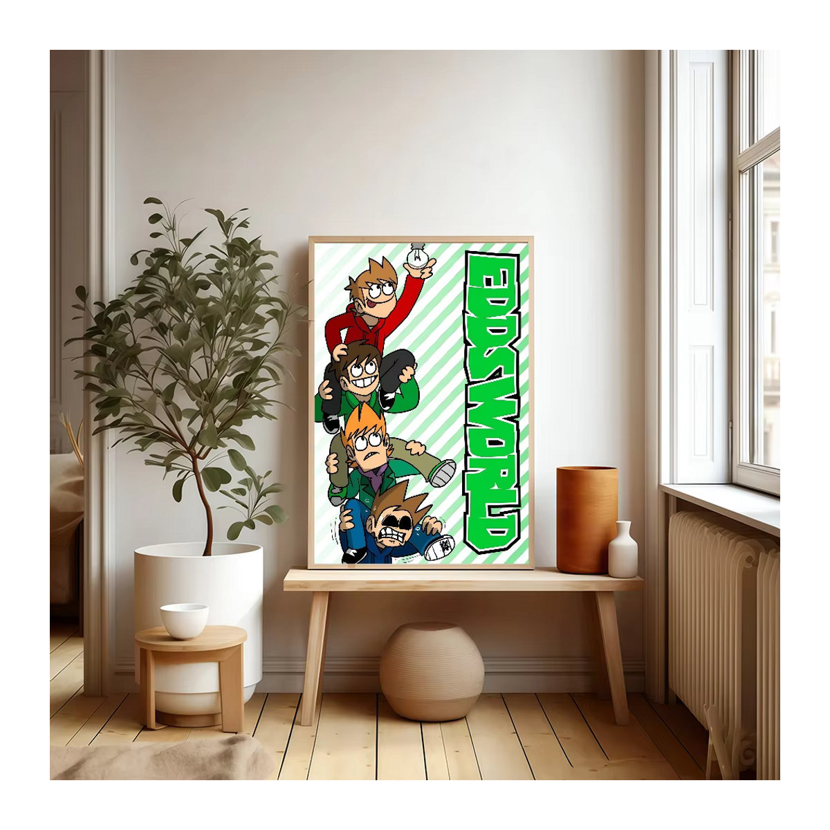 Eddsworld Anime Poster als klebriger Whitepaper Aufkleber für deine Kawaii Zimmerdekoration - Bild 5