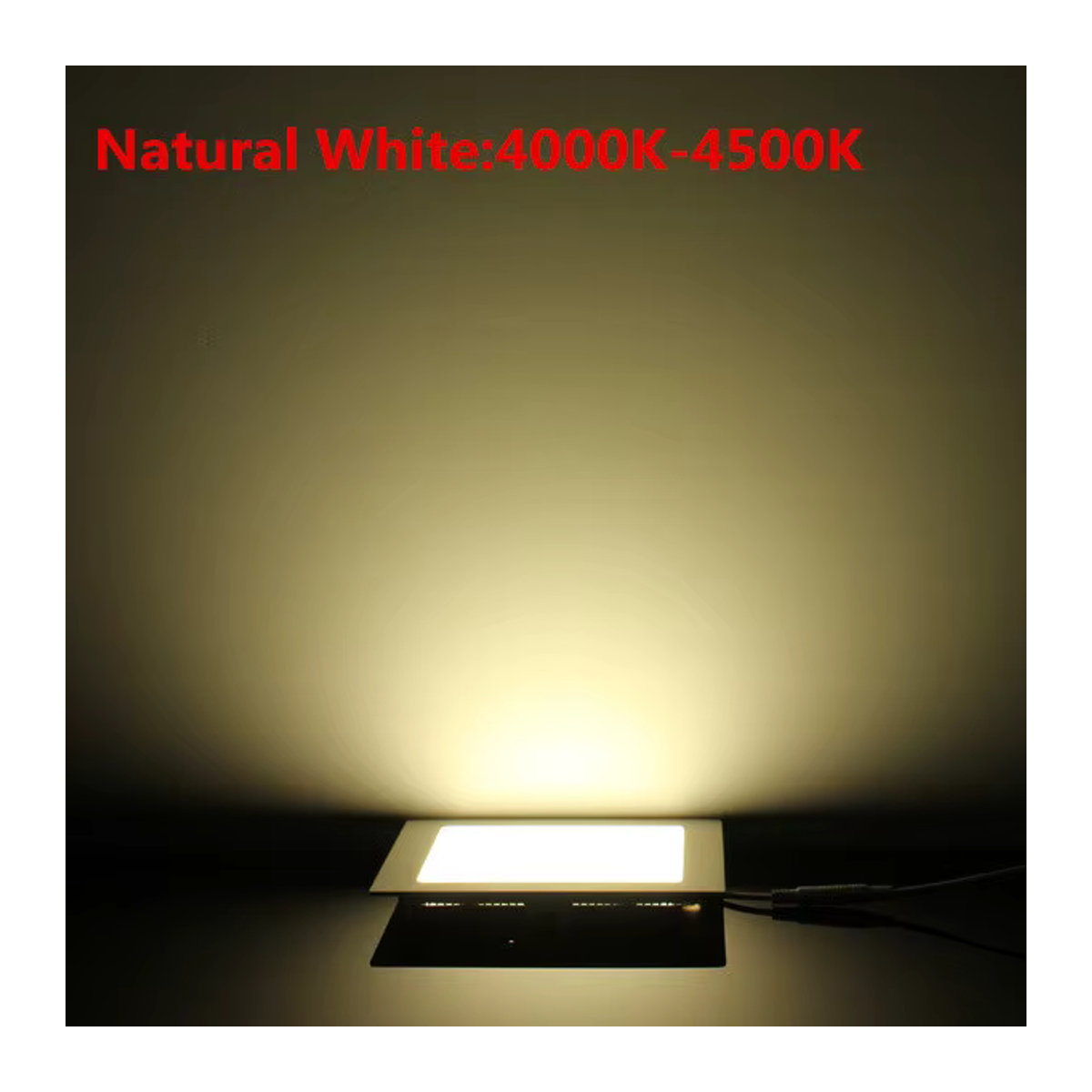 EE Dimmbares LED-Downlight Quadratisches Einbaustrahler in Weiß - Bild 3