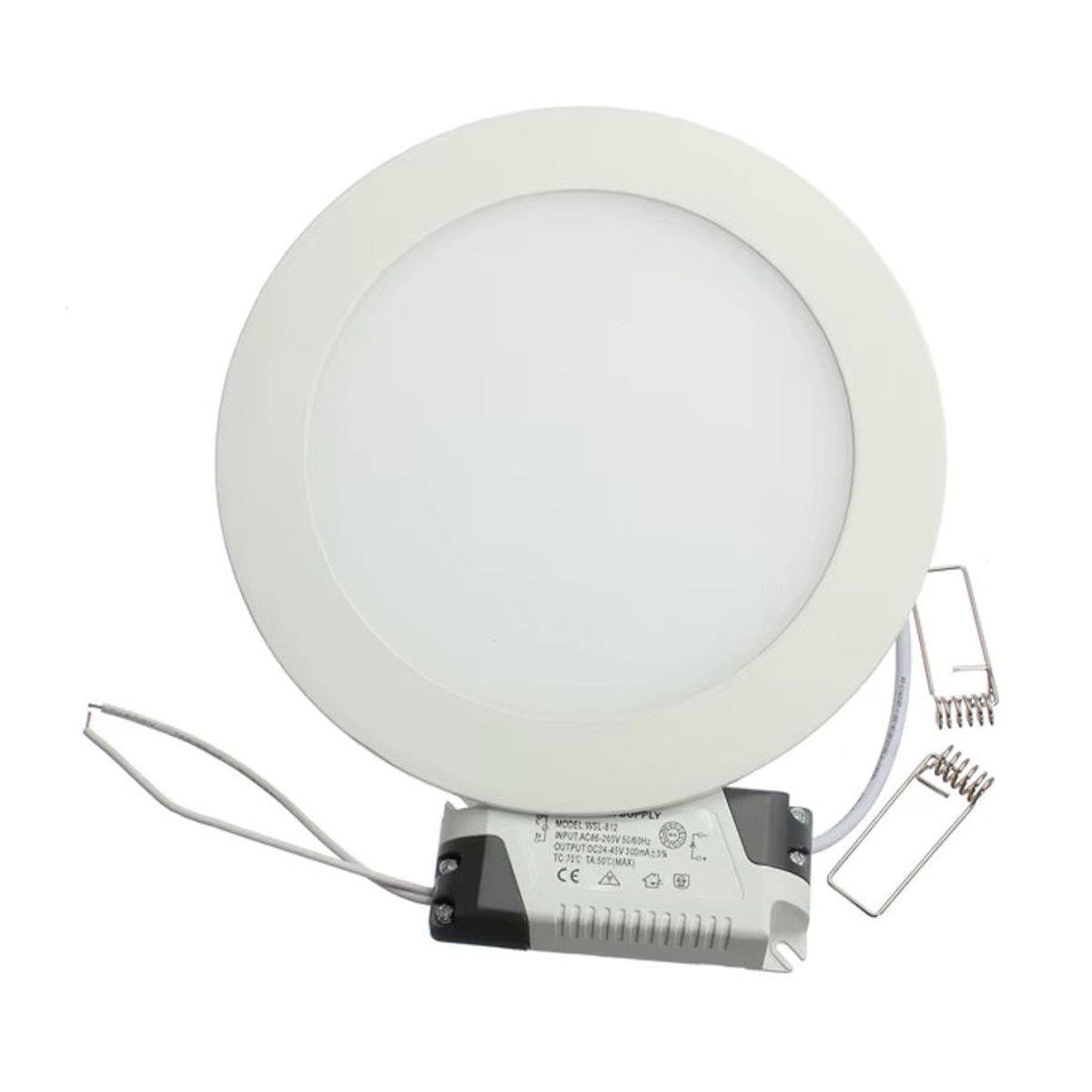 EE Dimmbares Ultra Dünnes LED Einbau Panel Licht Rund Weiß Minimalistisch - Bild 2