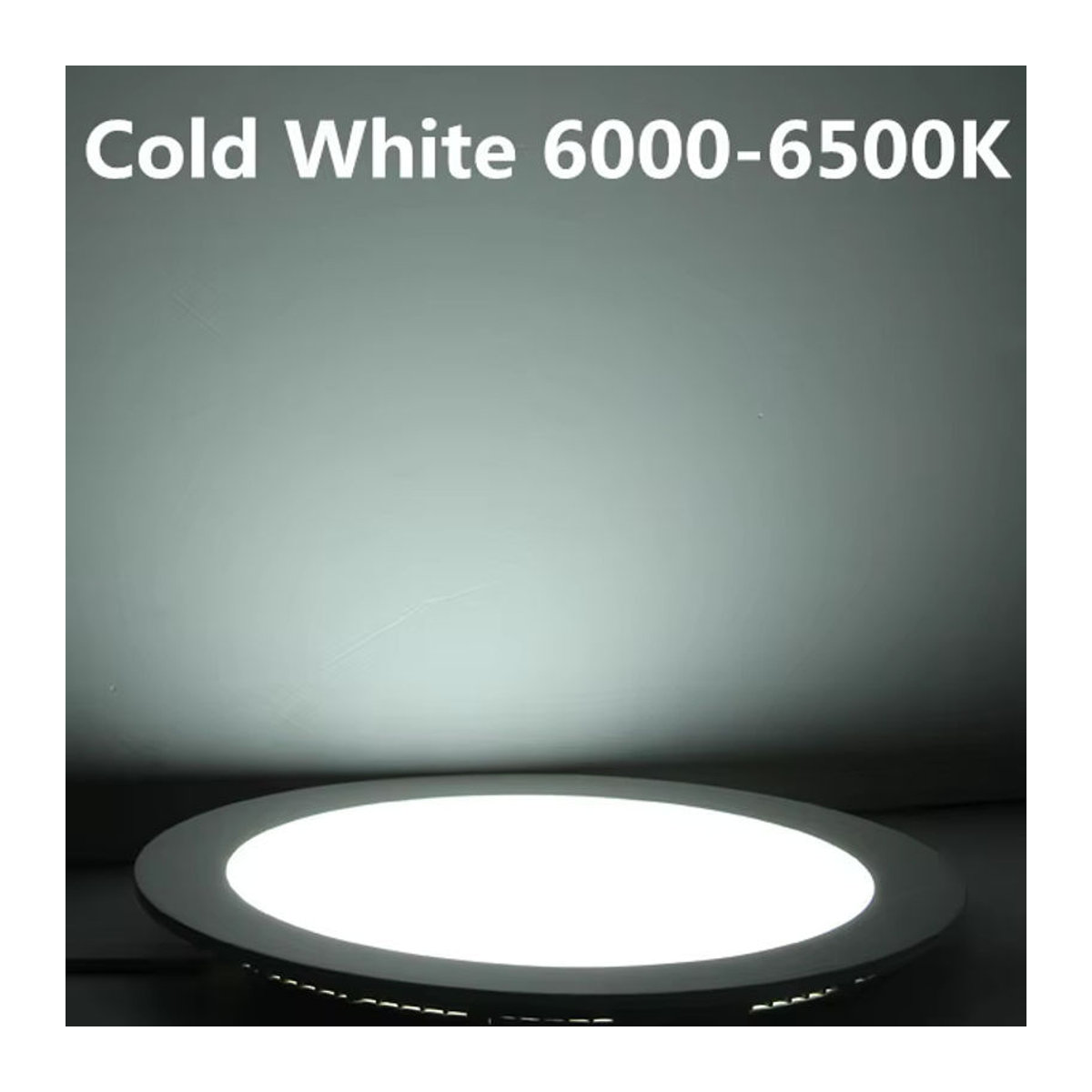 EE Dimmbares Ultra Dünnes LED Einbau Panel Licht Rund Weiß Minimalistisch - Bild 5