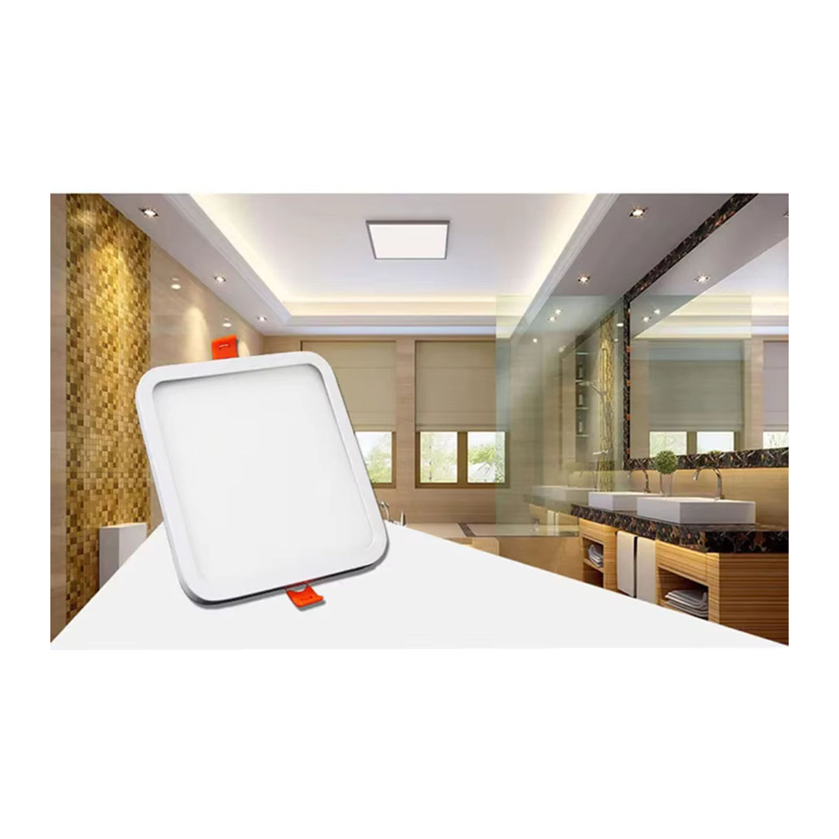 EE LED Einbaustrahler Weiß Minimalistisch Treiberlose Deckeneinbauleuchten für 110V-220V mit einstellbarem Cut-out von 50mm bis 210mm - Bild 2