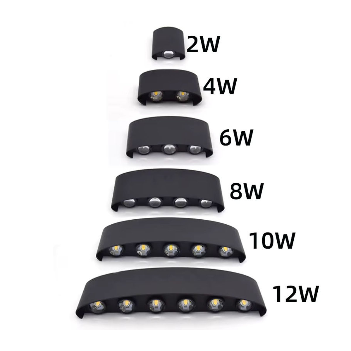 EE LED Wandleuchte aus Aluminium in Weiß, modern und minimalistisch, IP65 wasserdicht für Außenbereich und Innenbereich - Bild 3