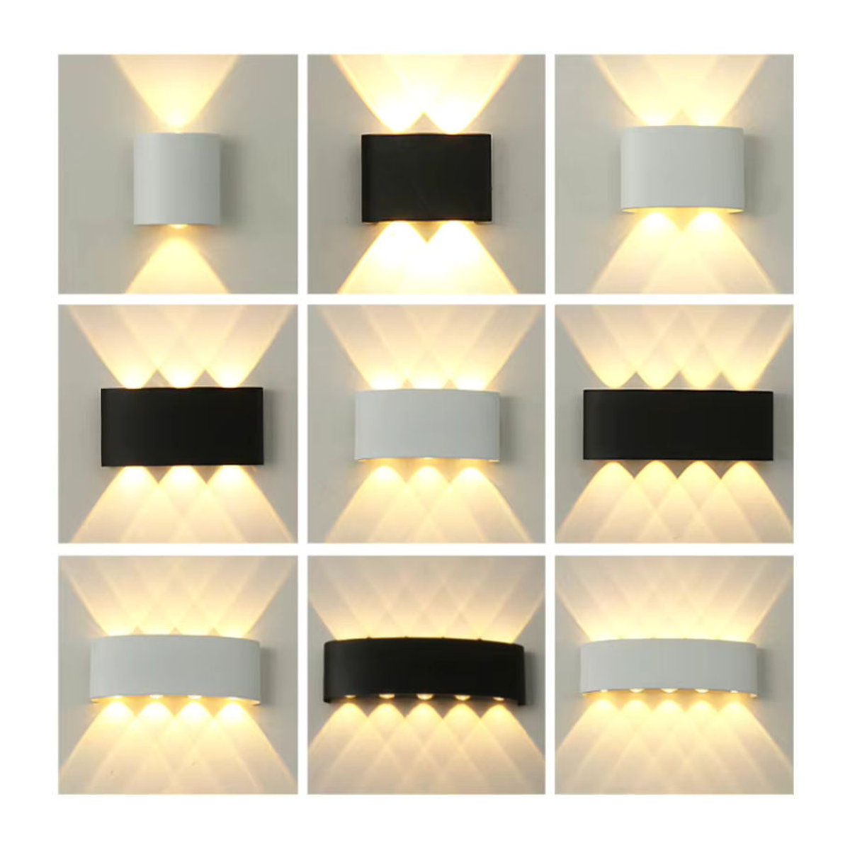 EE LED Wandleuchte in Schwarz im minimalistischen Design für Außen und Innen - Bild 2