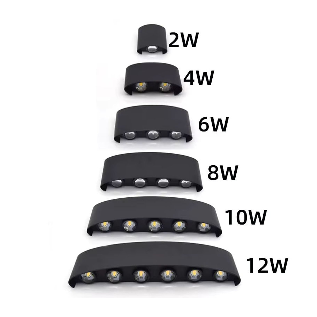 EE LED Wandleuchte in Schwarz im minimalistischen Design für Außen und Innen - Bild 3