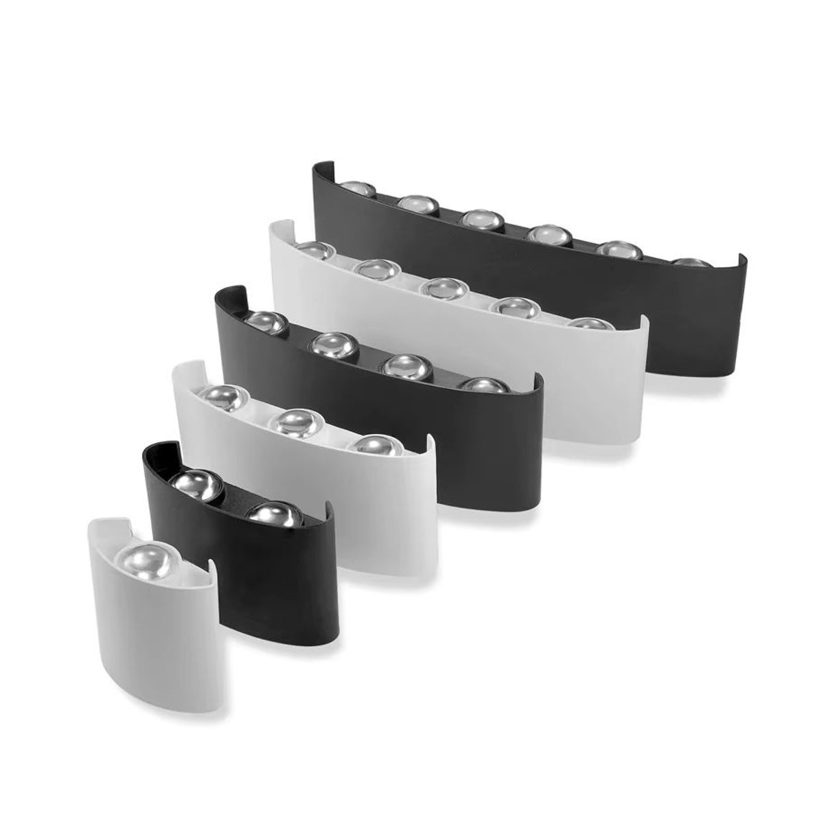 EE LED Wandleuchte in Schwarz im minimalistischen Design für Außen und Innen - Bild 4