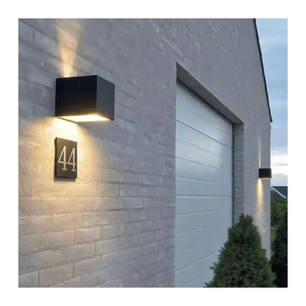 EE LED Wandleuchte IP65 wasserdicht in Schwarz für Outdoor und Indoor im minimalistischen Design - Bild 4