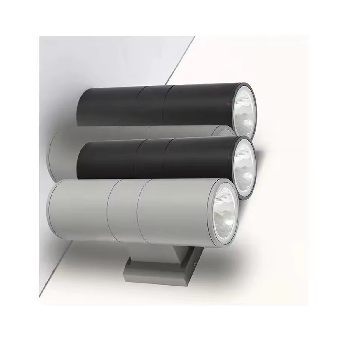 EE Moderne LED Außenwandleuchte Up-Down Wandleuchte für Garten und Veranda in Schwarz 20W - Bild 2
