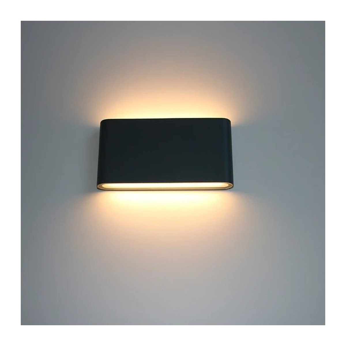 EE Moderne LED Wandleuchte IP65 Wasserdicht für Garten und Außenbereich in Weiß oder Schwarz mit neutralweißem Licht - Bild 1