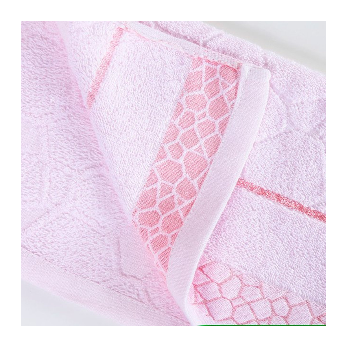 EGW Gesichtshandtuch aus 100% Baumwolle, weich und saugfähig, Rosa, B: 34 cm, L: 75 cm - Bild 1