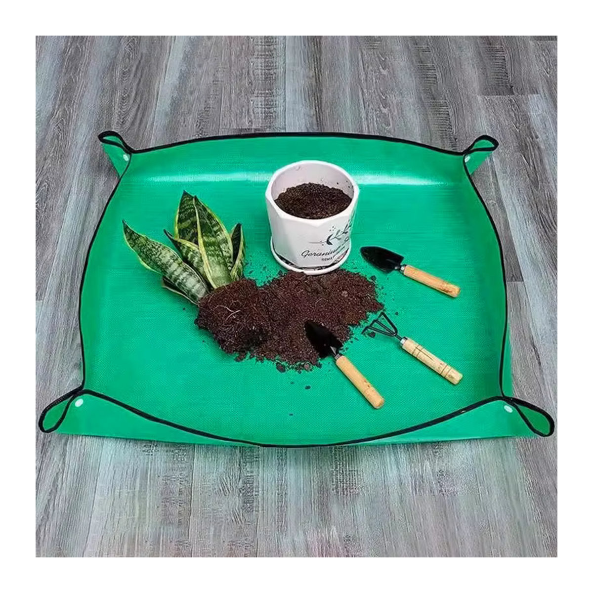 EH-LIFE Faltbare Wasserdichte Pflanzmatte für Gartenarbeit und Blumentöpfe, 3 Größen, 66 cm bis 100 cm - Bild 2