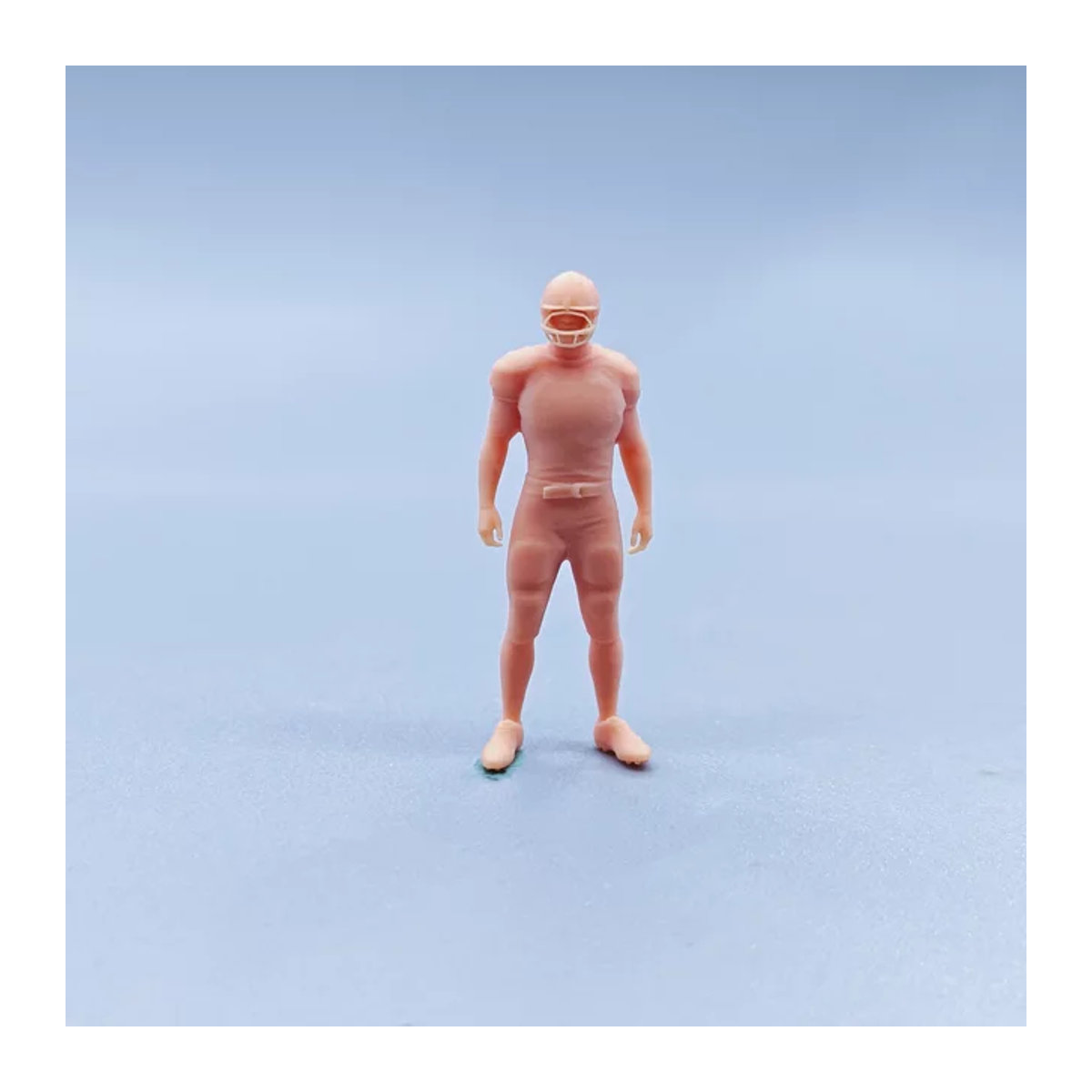 EHCMODEL Rugby Spieler Miniaturen im Maßstab 1/64 aus Kunstharz, beige, unbemalte Diorama Figuren - Bild 1