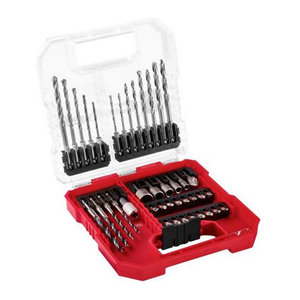 Einhell 40-teiliges Bohrer- und Bit-Sortiment für Metall, Stein und Holz inklusive Schnellwechselbithalter und Senker