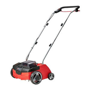 Einhell GC-SC 36/31 Li Akku-Vertikutierer Solo Power X-Change mit 31 cm Arbeitsbreite und Heckauswurf aus Edelstahl und Kunststoff