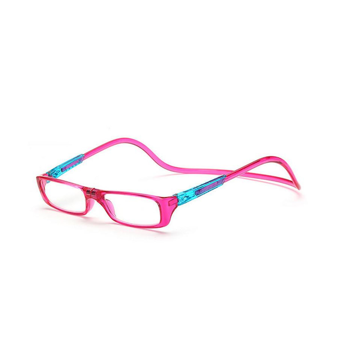 Einstellbare Magnet-Lesebrille zum Umhängen für Senioren und Erwachsene, Unisex, Farbe: Blau oder Rot, Material: Kunstharz und Kunststoff - Bild 2
