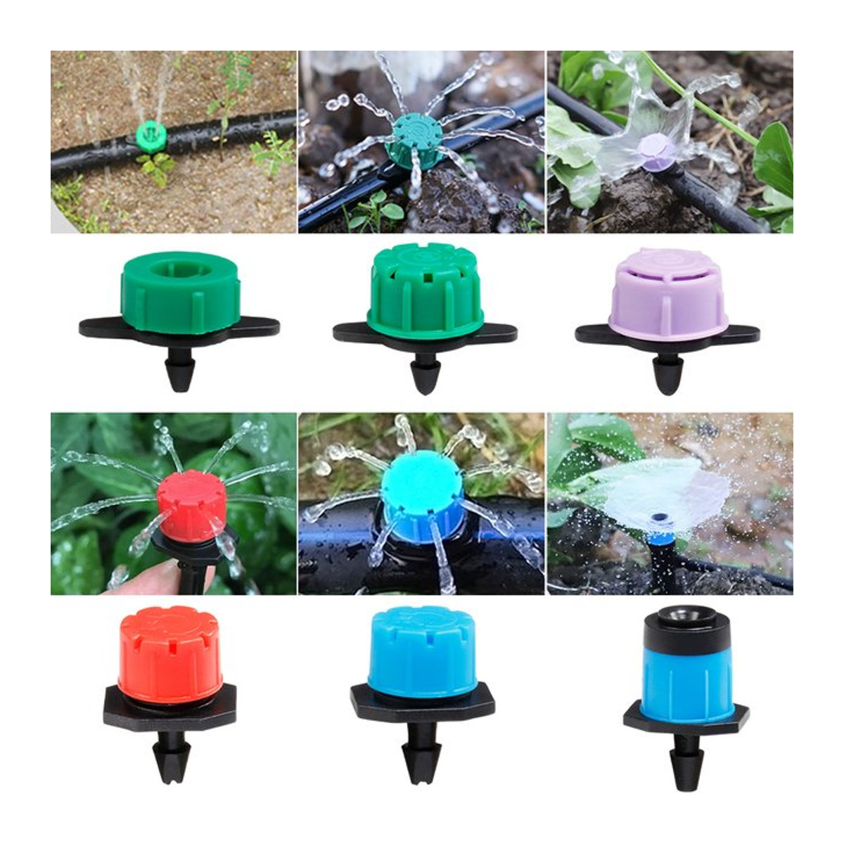 Einstellbarer Mikrotropfbewässerungssprinkler Gushing Dripper von pengliu mit 1/4 Zoll Anschluss - Bild 1