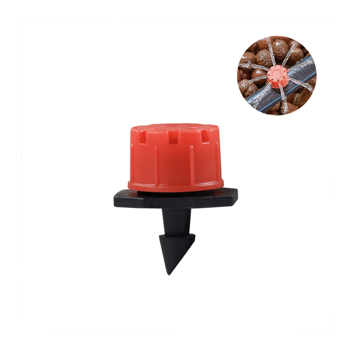Einstellbarer Mikrotropfbewässerungssprinkler Gushing Dripper von pengliu mit 1/4 Zoll Anschluss - Bild 5