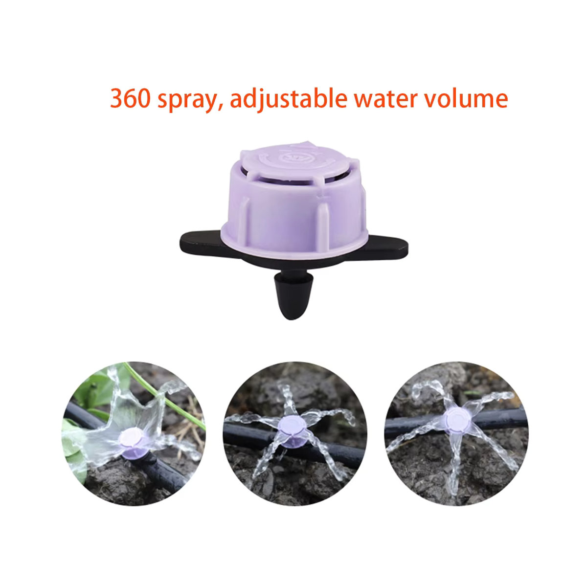 Einstellbarer Mikrotropfbewässerungssprinkler Gushing Dripper von pengliu mit 1/4 Zoll Anschluss - Bild 6