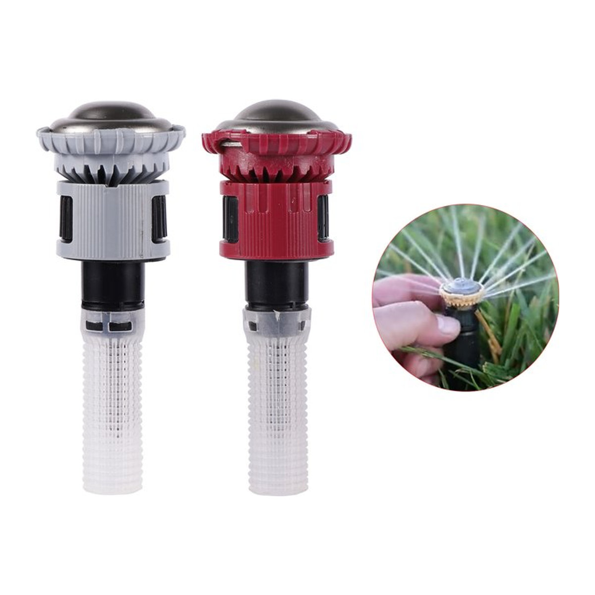 Einstellbarer Pop-Up Sprinkler mit 1/2 Zoll Innengewinde für die Garten- und Rasenbewässerung, 45 bis 270 Grad einstellbar, Multicolor - Bild 1