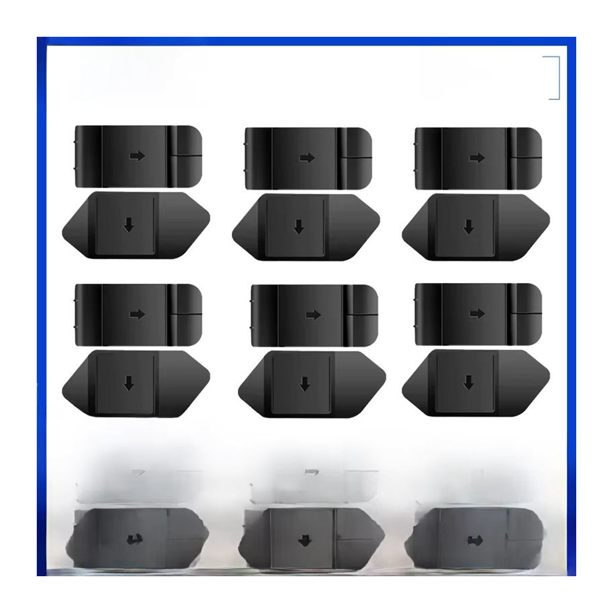 EJEAS Bluetooth Intercom Headset Montageclip im Klemmstil mit doppelseitigem Klebebandfuß für V6 Pro+, V4Plus, Q8, Q2, Q7 und V7 in Schwarz - Bild 5