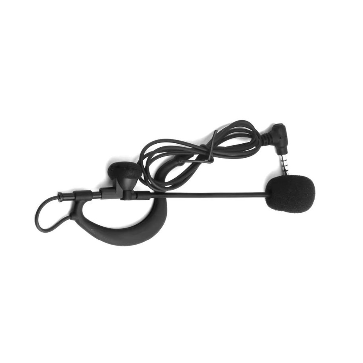 ejeas V6C Schiedsrichter Ohrhaken Kopfhörer mit 3,5mm Buchse und Mikrofon in Schwarz für Vnetphone V6C/V4C Motorrad Helm Interphone - Bild 4