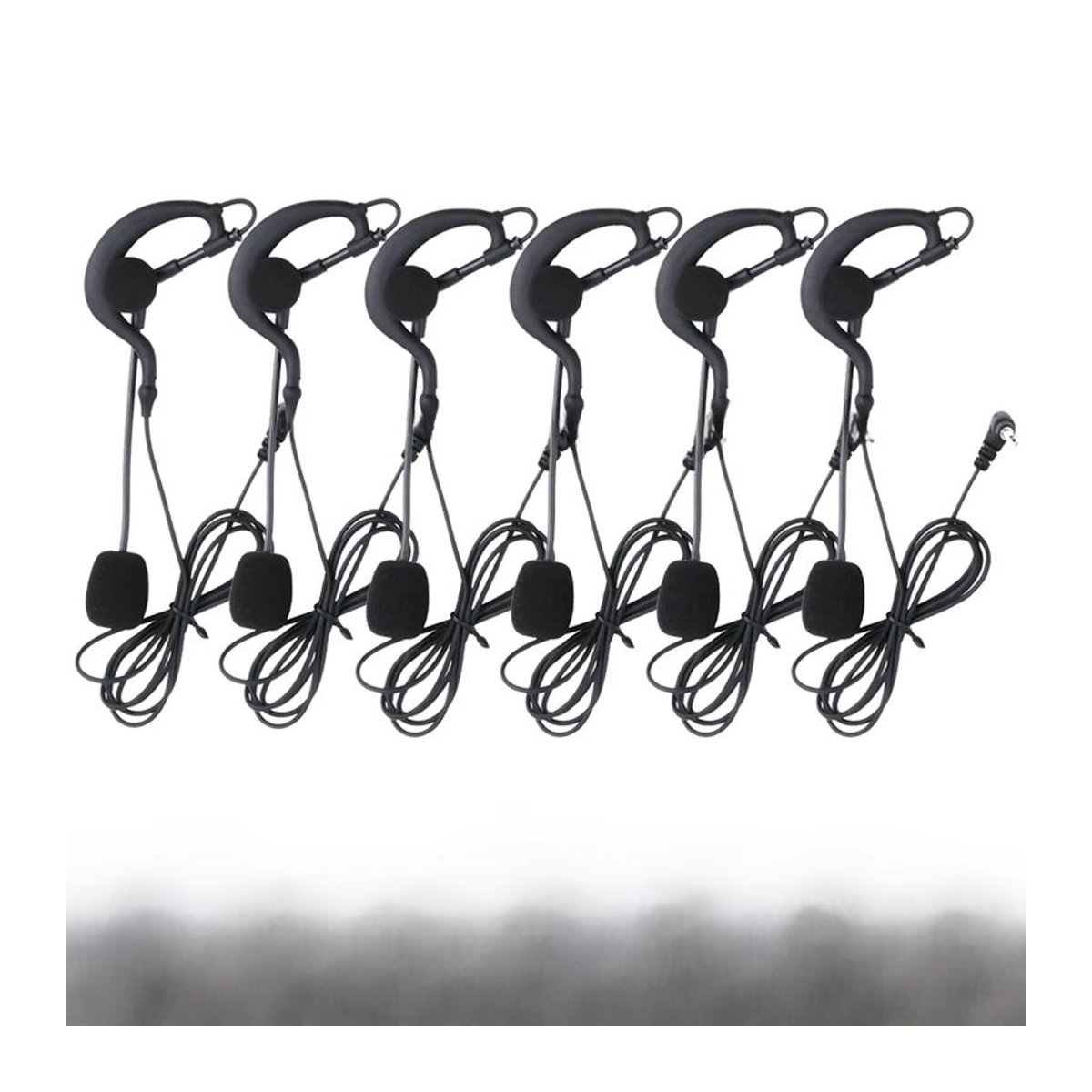 ejeas V6C Schiedsrichter Ohrhaken Kopfhörer mit 3,5mm Buchse und Mikrofon in Schwarz für Vnetphone V6C/V4C Motorrad Helm Interphone - Bild 6