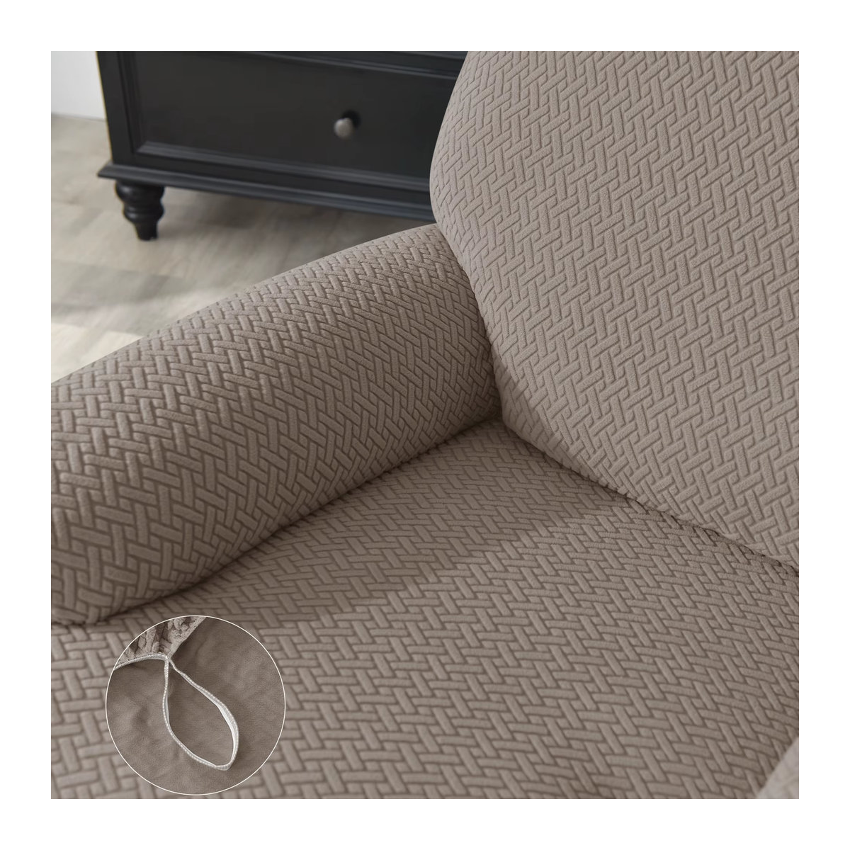 Elastische Sofa Abdeckung aus Jacquard als Stretch Schonbezug für dein Sofa oder deinen Sessel - Bild 2