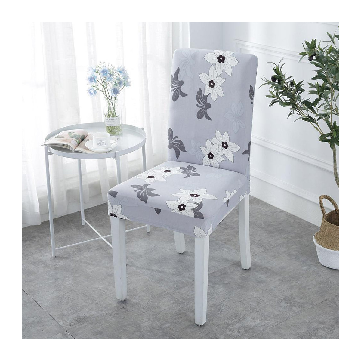 Elastische Stuhlbezüge aus Spandex für Hochzeit, Küche, Büro und Restaurant, dehnbar und abnehmbar, dekorative Universalgröße - Bild 1