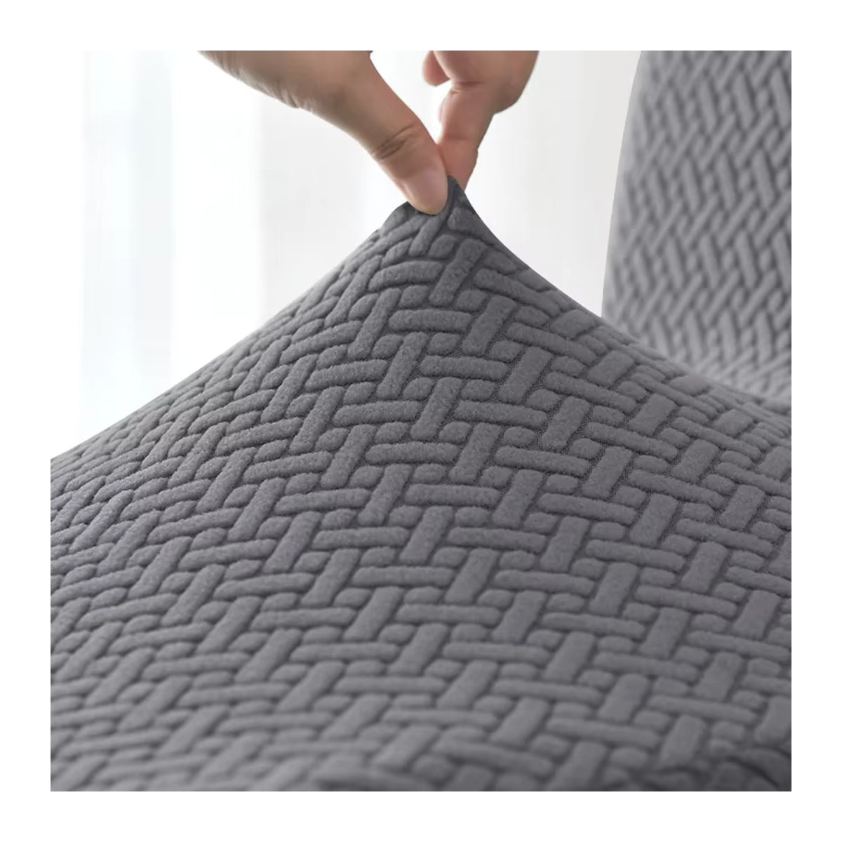 Elastischer Jacquard-Stuhlbezug von WANERQU als Schonbezug für Sessel und Club-Stühle in Mehrfarbig - Bild 3