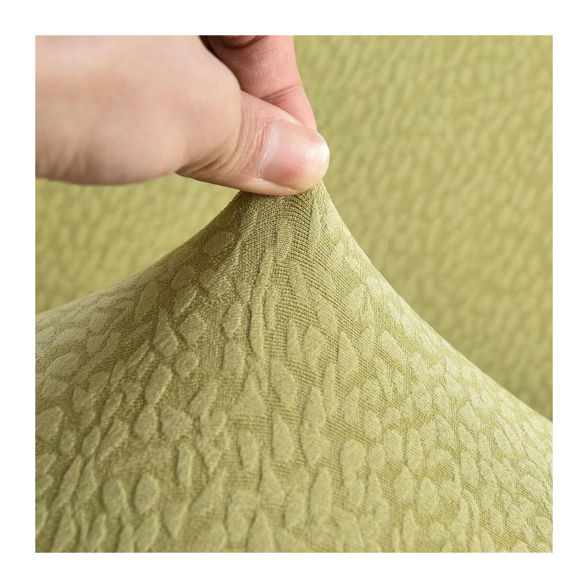 Elastischer Seersucker Sofabezug mit Blasenstruktur für Ecksofas in L-Form von A Family Of Home Textiles - Bild 1