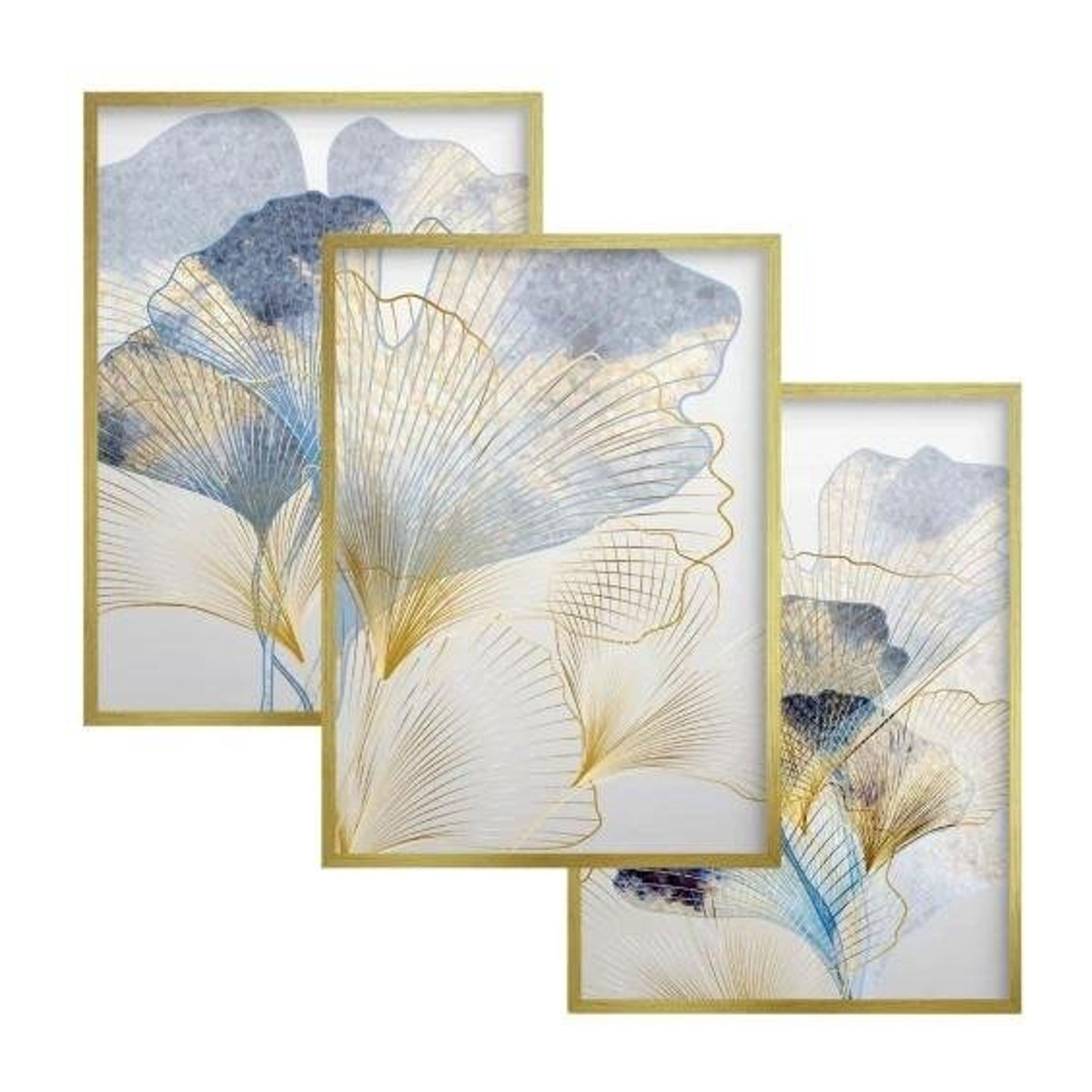 Elegantes Poster im goldenen Rahmen mit Premium-Fotopapier und Plexiglas, B/H: 30 x 40 cm - Bild 1