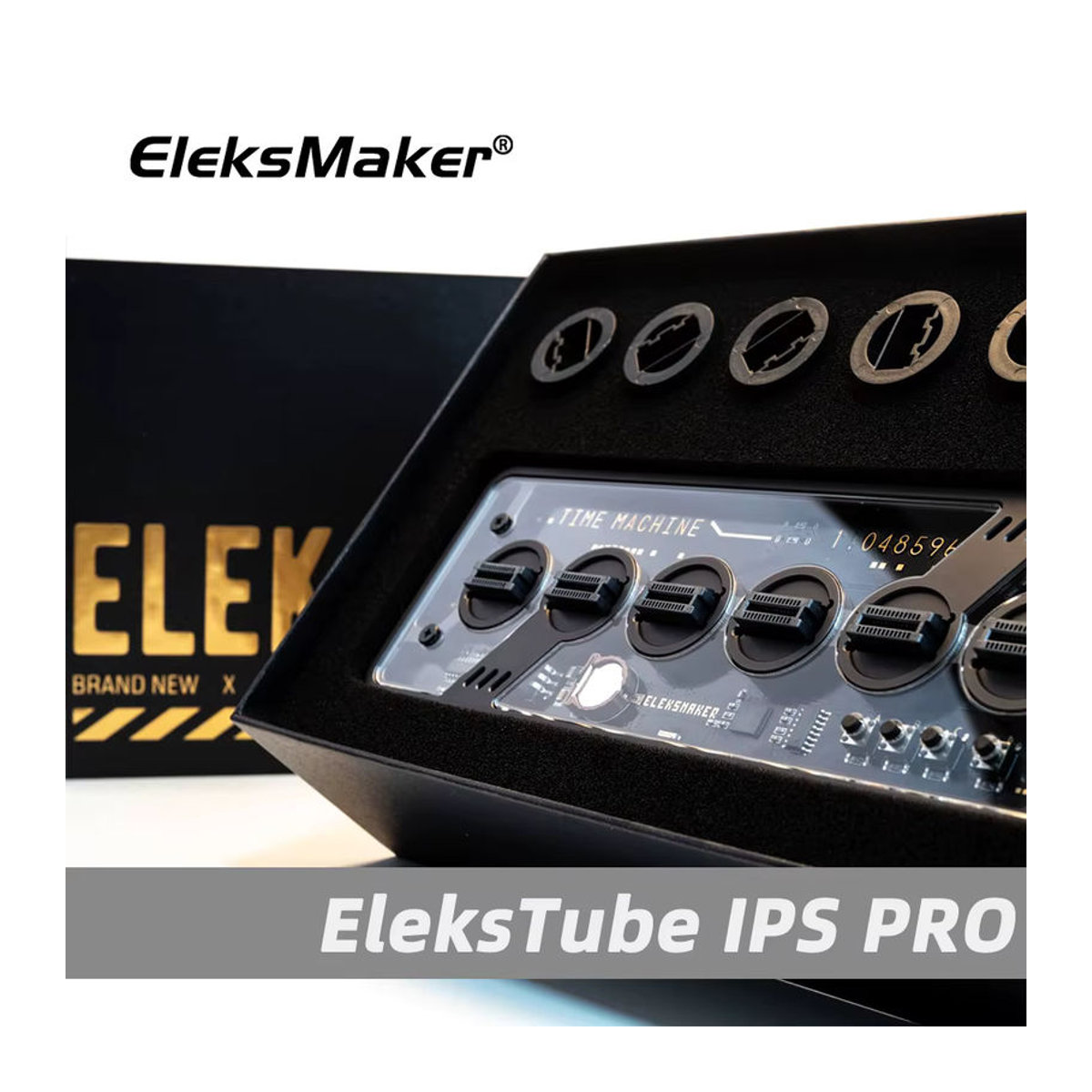 EleksMaker EleksTube IPS PRO Nixie Tube Digitaluhr mit RGB-Beleuchtung aus Metall und Glas in Weiß und Mehrfarbig für dein Retro-Schreibtisch-Dekor - Bild 5