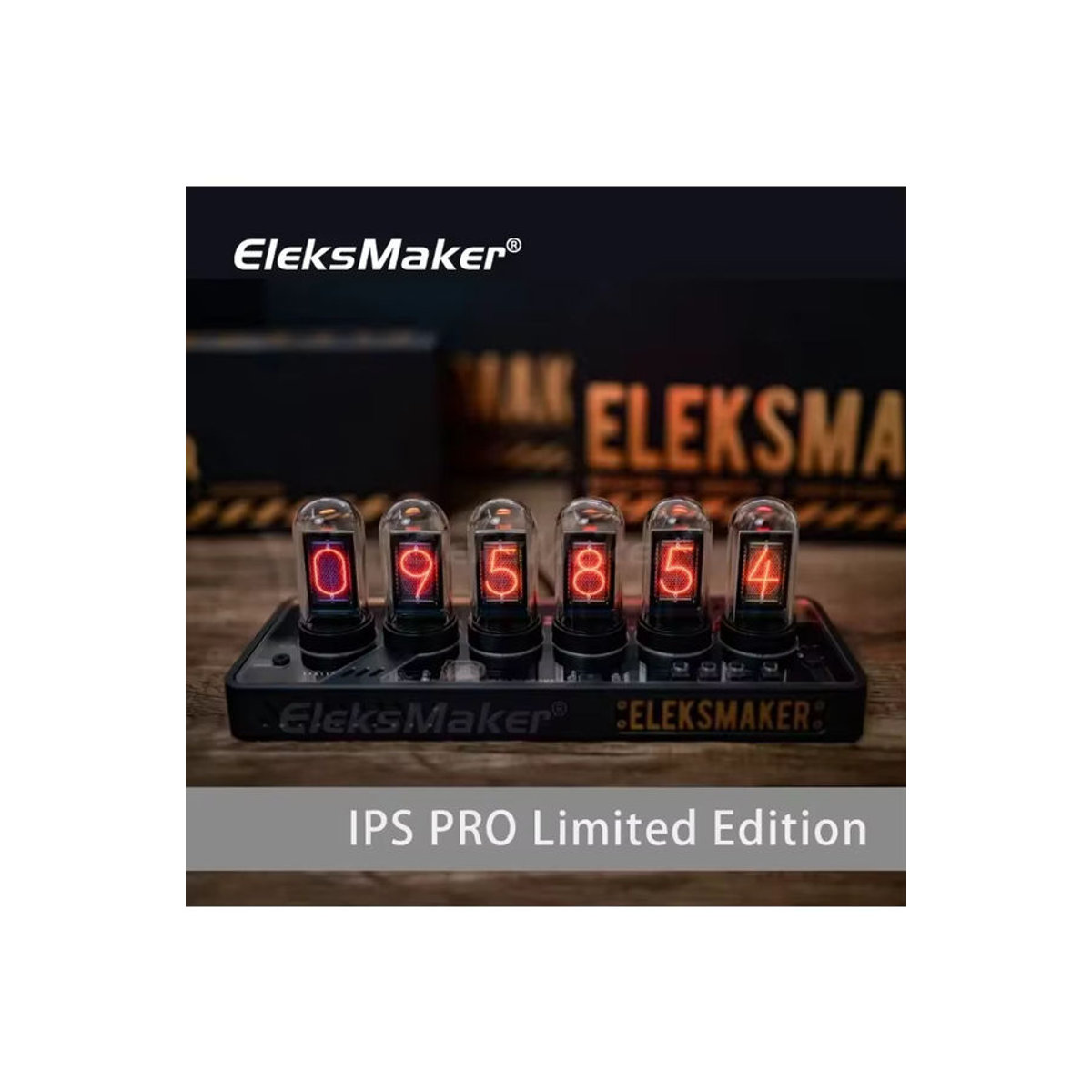 EleksMaker EleksTube IPS PRO Nixie Tube Digitaluhr mit RGB-Beleuchtung aus Metall und Glas in Weiß und Mehrfarbig für dein Retro-Schreibtisch-Dekor - Bild 6