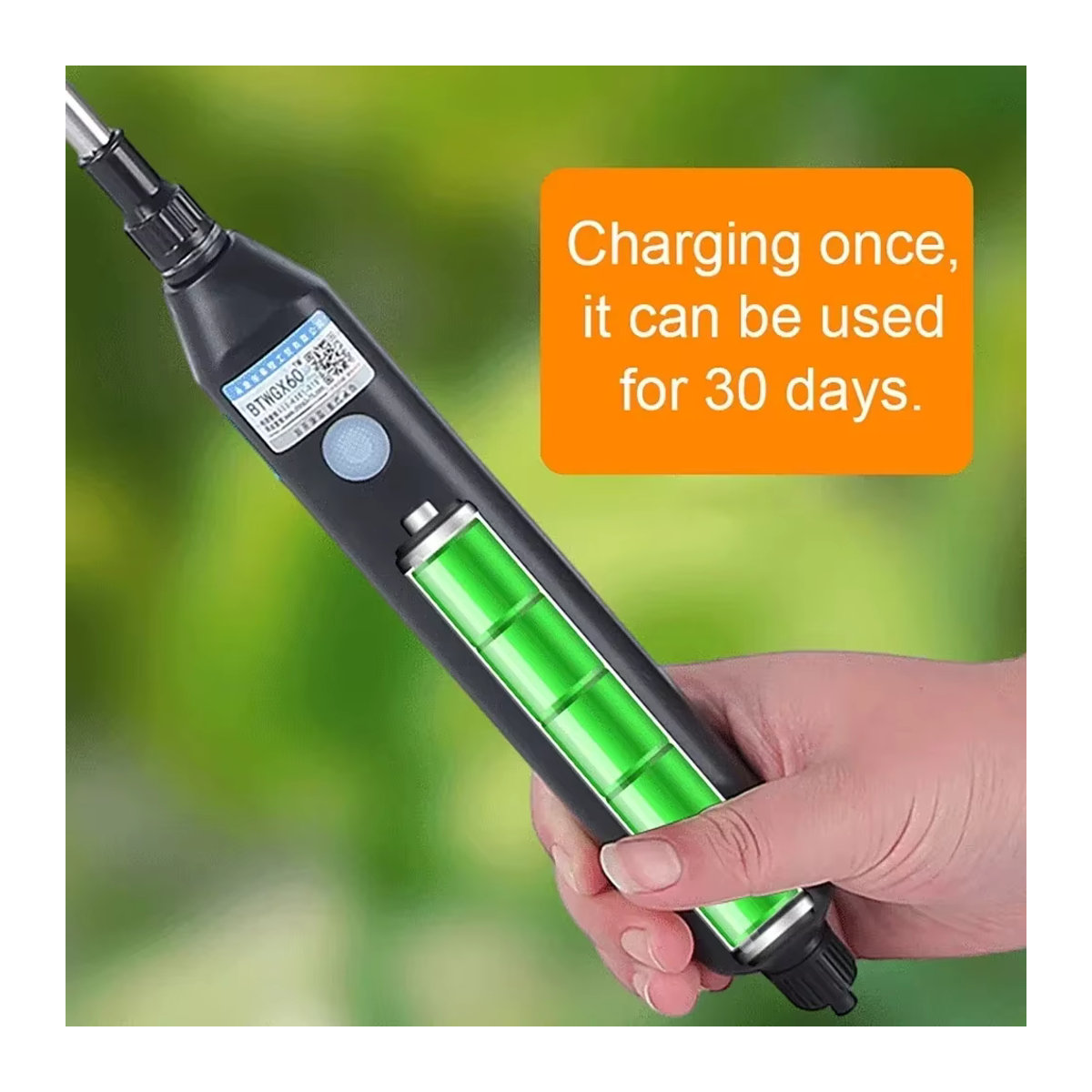 Elektrische Gartensprühpumpe Dreamburgh 8L mit wiederaufladbarem 2000 mAh Lithium-Akku für Landwirtschaft und Garten - Bild 3