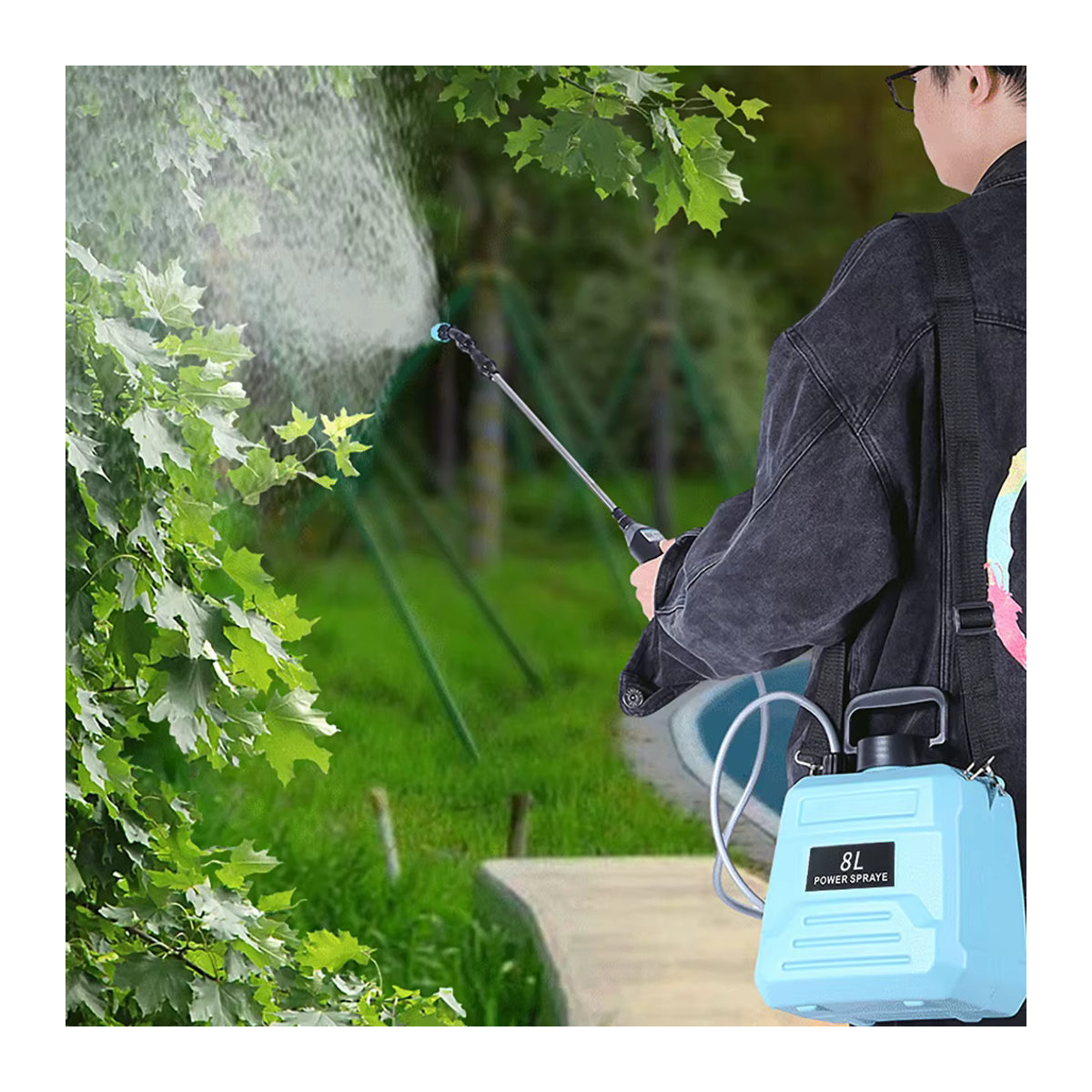 Elektrische Gartensprühpumpe Dreamburgh 8L mit wiederaufladbarem 2000 mAh Lithium-Akku für Landwirtschaft und Garten - Bild 4