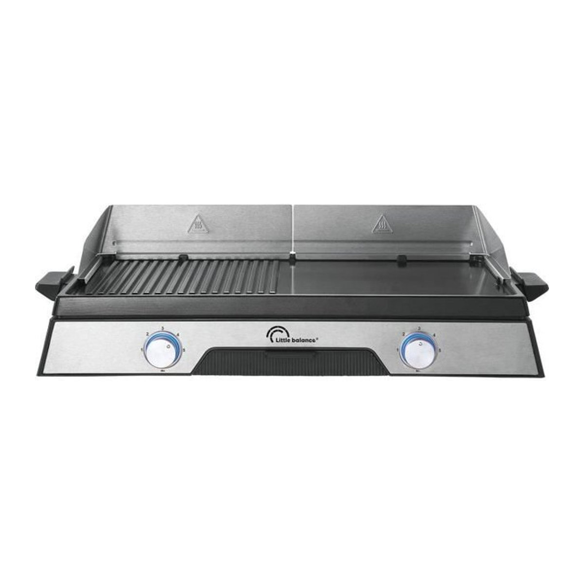 Elektrische Plancha LITTLE BALANCE 8735 in Grau mit 2200W und PFAS-freier Mikrokeramikbeschichtung, B/T: 50 x 30 cm - Bild 1