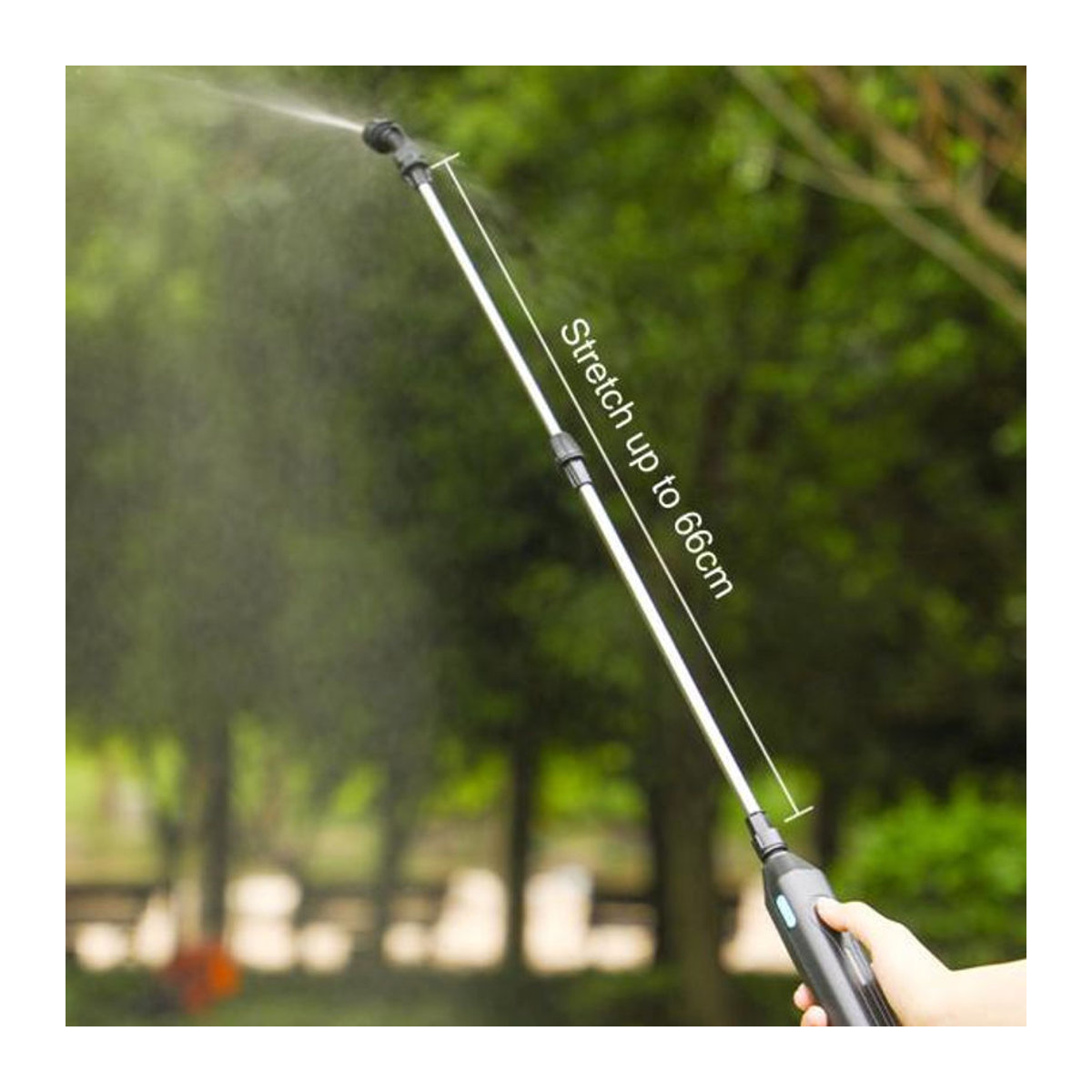 Elektrischer Gartensprüher von Live City Fashion Home Decor mit 5L Fassungsvermögen, wiederaufladbarem 18650 mAh Akku und Teleskop-Sprühstab in Grün - Bild 5