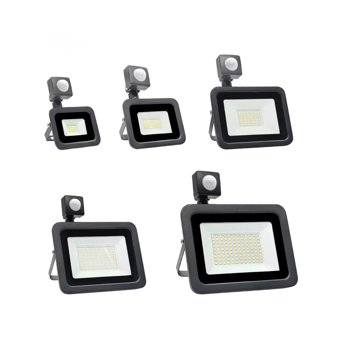 Elephantech LED Außenstrahler mit PIR Bewegungssensor, Schwarz, Aluminium, 100W - Bild 5