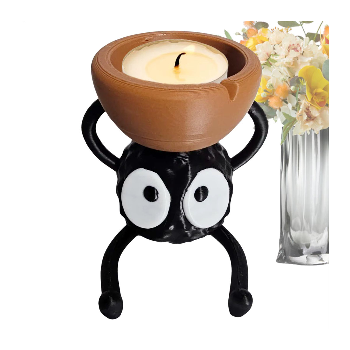 ElfGhost Cartoon Brikett Teelicht Kerzenhalter 3D gedruckt - Bild 2